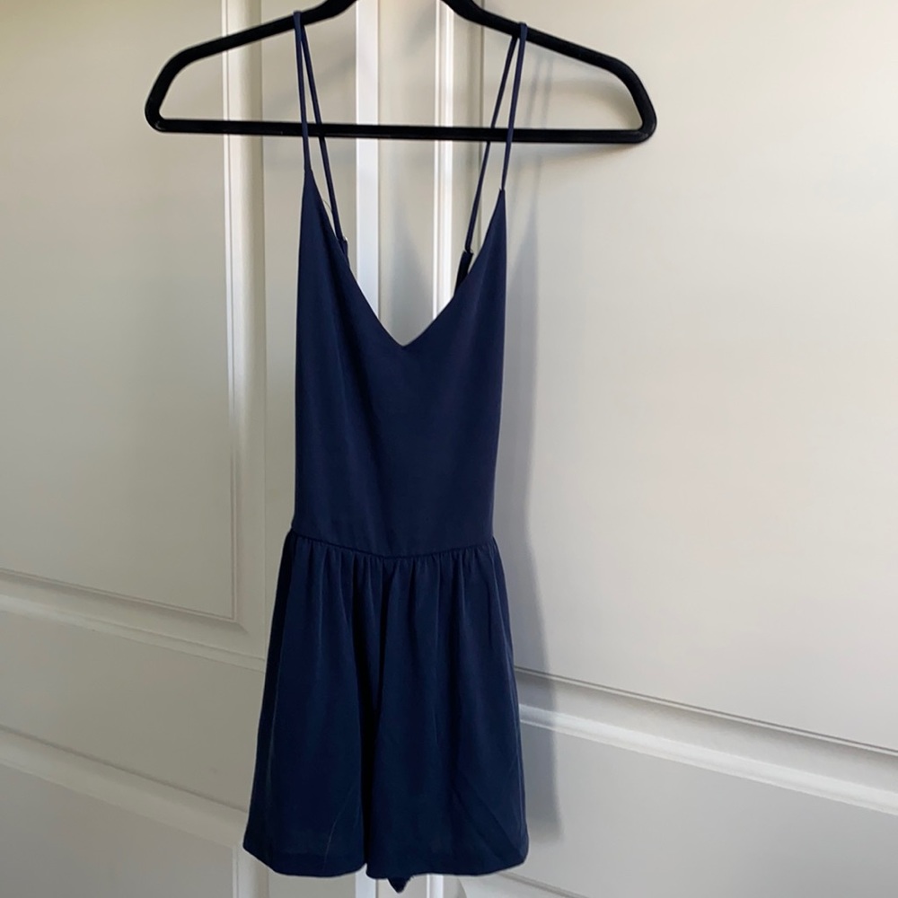 navy romper